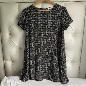 Lush Printed Swing Dress